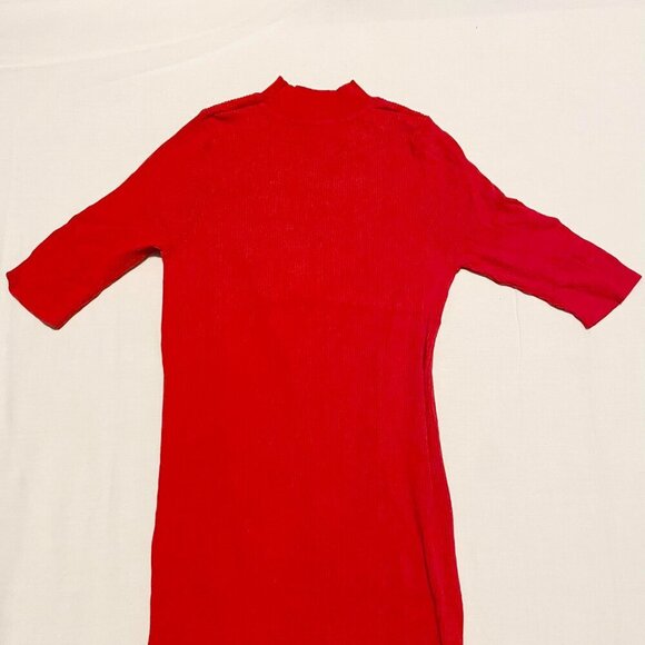 Zara Cutout Red Womens Long Dress Size Medium - Picture 10 of 15